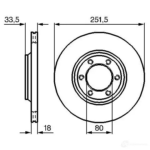 Тормозной диск BOSCH XCPX75 339095 0986478658 B D574