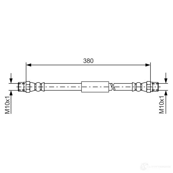 Тормозной шланг BOSCH 1EUCKG 1987476138 BH06 2 352683