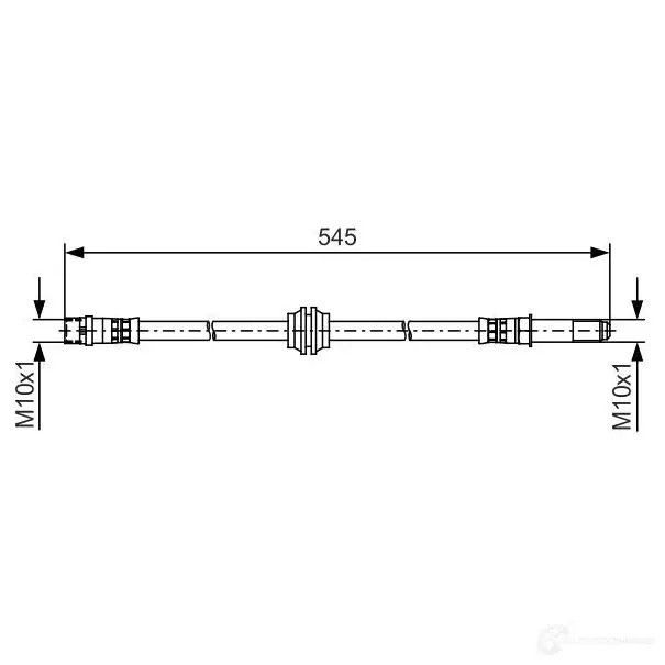 Тормозной шланг BOSCH BH137 6 1987481490 354586 YLMWM8
