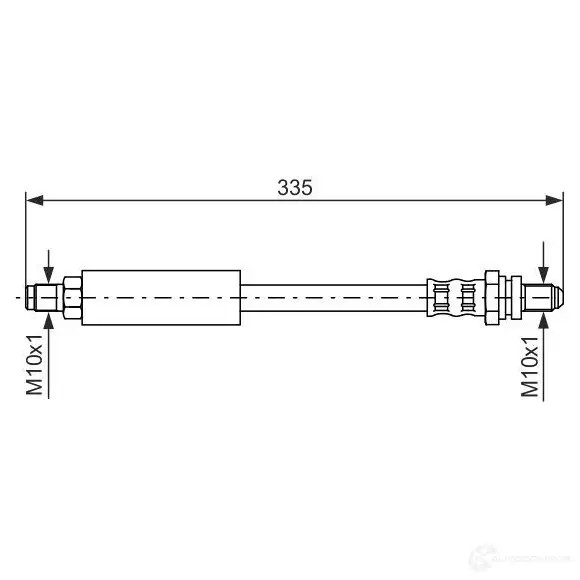 Тормозной шланг BOSCH 1987476627 BH 320 353026 F517PG0