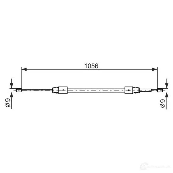 Трос ручника, стояночного тормоза BOSCH BC5 54 G0J2OHS 353808 1987477692