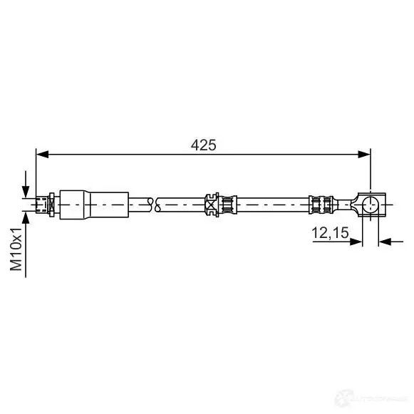 Тормозной шланг BOSCH BH14 46 J847ZZS 1987476386 352845