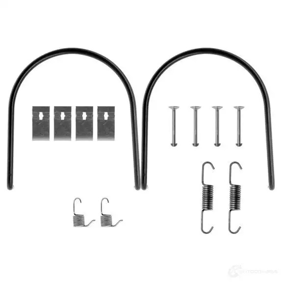 Ремкомплект тормозных накладок BOSCH EGVM8KE 1987475164 352382 AS1 30