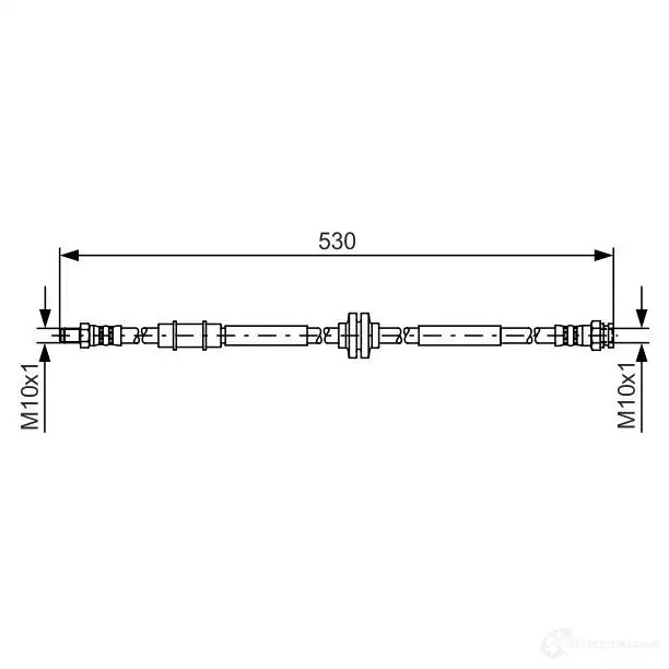Тормозной шланг BOSCH 354496 1987481397 KLBPLYY BH128 5