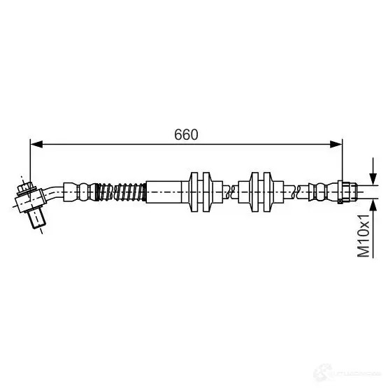 Тормозной шланг BOSCH 1425139068 KDKJB 1987481a48 BH19 38
