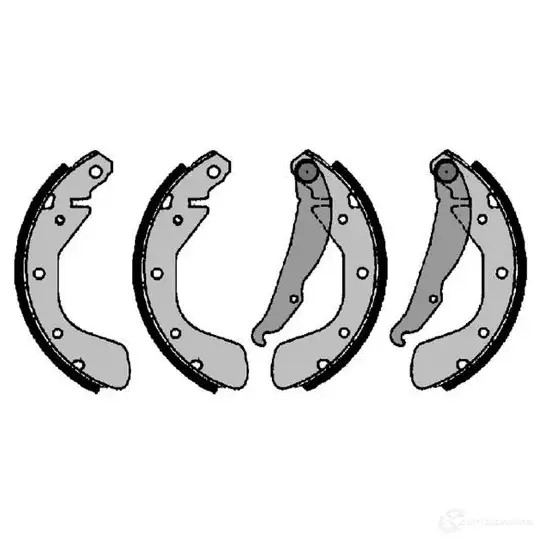 Барабанные тормозные колодки, комплект BOSCH 1193528867 BS4 852 IK88V f026004614