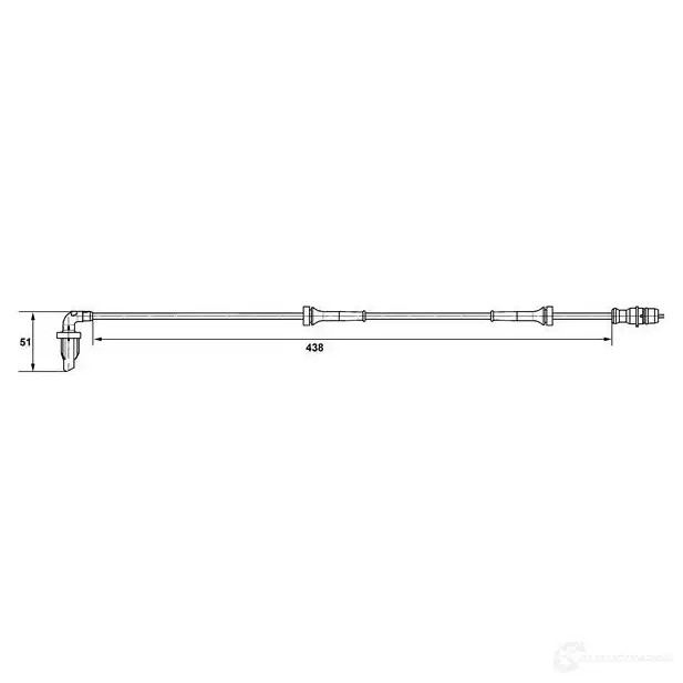 Датчик АБС BOSCH 0265007582 WS7582 DF 11 315410