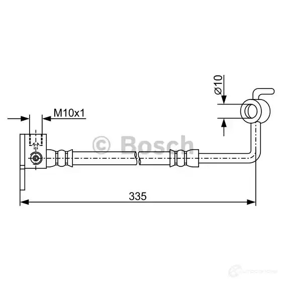 Тормозной шланг BOSCH 1987481970 E7QEAS 355063 BH185 4