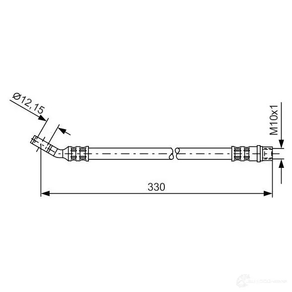 Тормозной шланг BOSCH BH82 4 1987476365 352833 35R8W