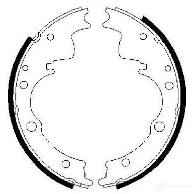 Барабанные тормозные колодки, комплект BOSCH BS53 7 EVM28X 341486 0986487287