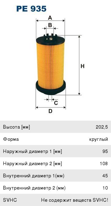 Фильтр топливный MERCEDES Actros, Axor 2 FILTRON