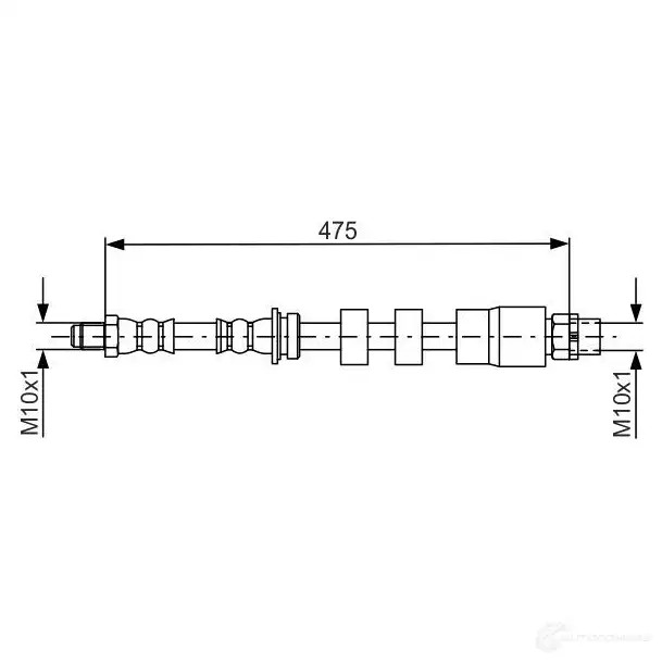 Тормозной шланг BOSCH B H1562 354771 1987481678 HHRG5E1