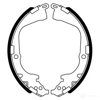 Барабанные тормозные колодки, комплект BOSCH 0986487781 CXGBF 341832 BS 1001