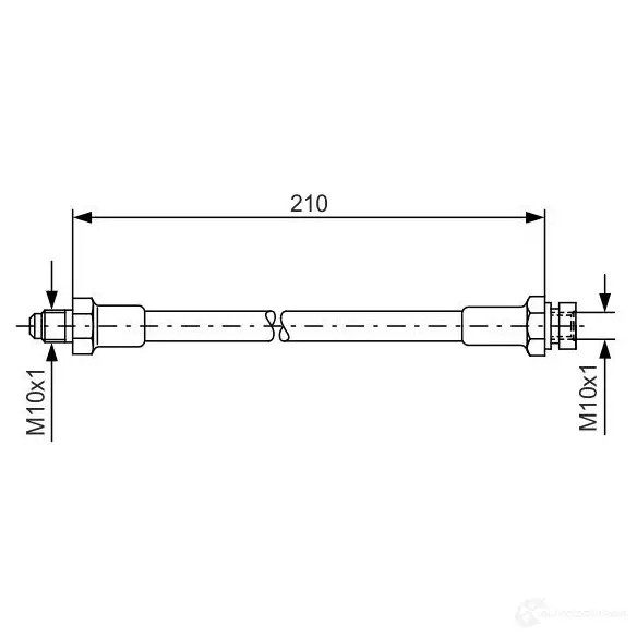 Тормозной шланг BOSCH H223F BH 099 1987476327 352806