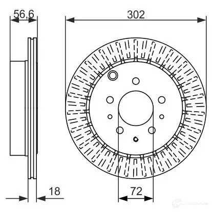 Тормозной диск BOSCH 339963 0986479757 3NVKEML BD1 587