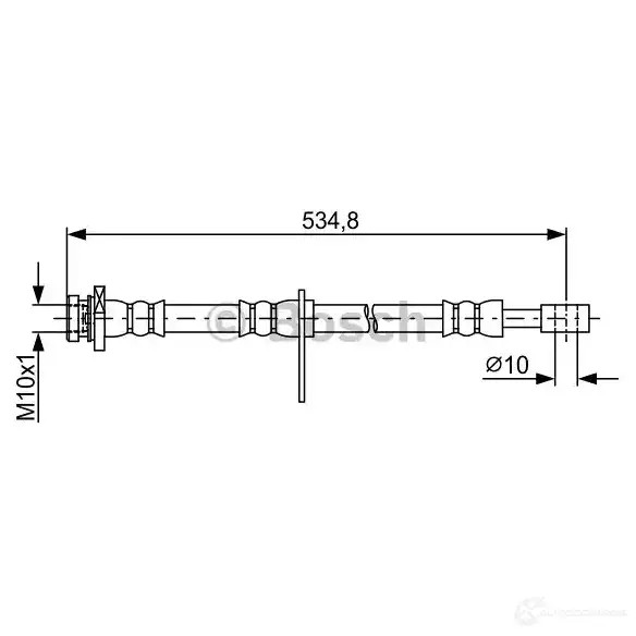 Тормозной шланг BOSCH 354944 1987481851 BH1 735 72OMP