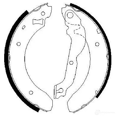 Барабанные тормозные колодки, комплект BOSCH 8OFY8Y 341616 0986487534 BS 784