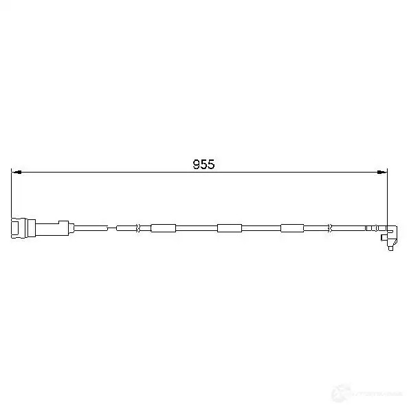 Датчик износа тормозных колодок BOSCH AP 165 1987474906 HB133 352187