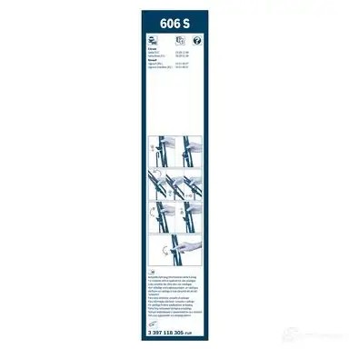 Щетка стеклоочистителя BOSCH MOK5Q 3397118305 361112 606 S