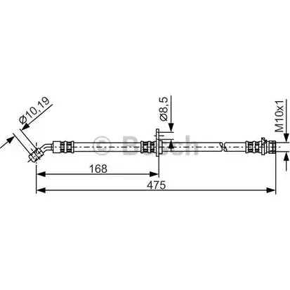Тормозной шланг Bosch 7R8JBC1 354432 1 987 481 326 BH 1218