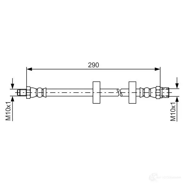 Тормозной шланг BOSCH 1987476334 IF1B4 BH10 0 352810