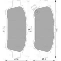 Тормозные колодки, дисковые, комплект Bosch 236 46 1193489160 7895-D995 0 986 AB2 673