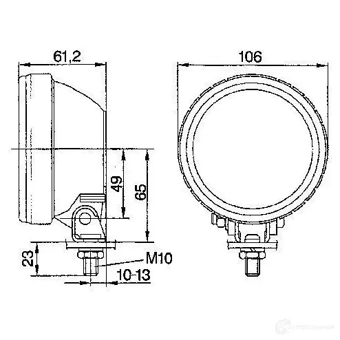 Противотуманная фара, противотуманка птф BOSCH 0305055002 3165142118345 PH D8ODT 321500