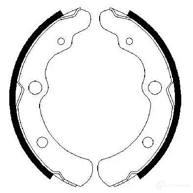 Барабанные тормозные колодки, комплект BOSCH B S692 0986487442 P1IJTM 341578