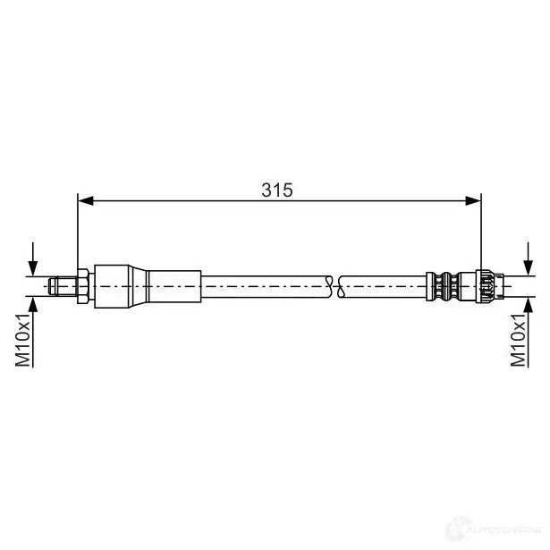 Тормозной шланг BOSCH 352615 1987476032 GG5EG B H023