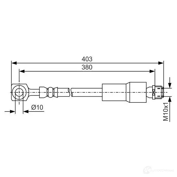 Тормозной шланг BOSCH 1987481545 Z8OC1 354641 BH 1429