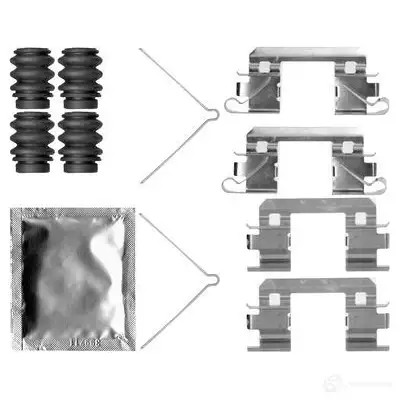 Ремкомплект колодок BOSCH 1987474745 BHD9V 352100 AP1 029