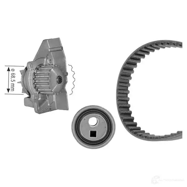 Комплект ремня грм с водяным насосом BOSCH JK6L9 1987946409 356193 WASSE RPUMPEN-SET