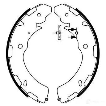 Барабанные тормозные колодки, комплект BOSCH 341809 BS9 78 1VALYB 0986487758