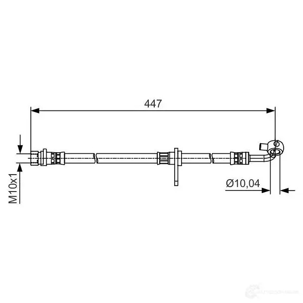 Тормозной шланг BOSCH D8PIUB8 354611 BH 1401 1987481515