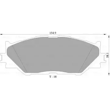 Тормозные колодки, дисковые, комплект Bosch BP4 584 0 986 AB4 584 1193489956 DB1852