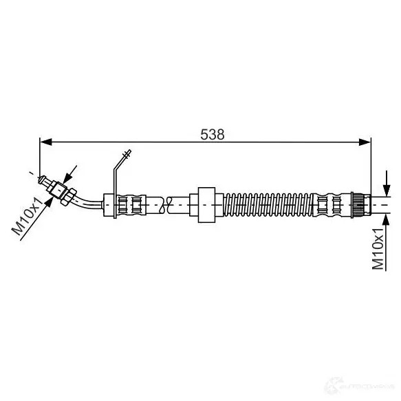 Тормозной шланг BOSCH BH1 043 354267 8LYOED1 1987481151