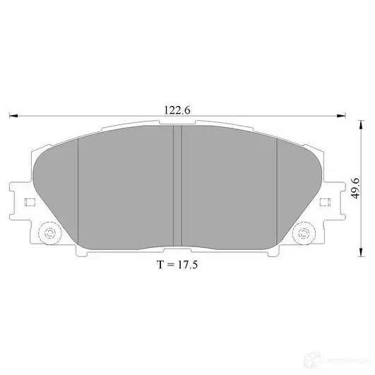 Тормозные колодки, комплект BOSCH 8301-D1184 1193488781 0986ab2403 243 47