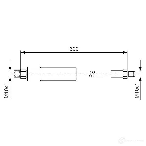 Тормозной шланг BOSCH 1987476074 352636 BH04 5 FN4S9