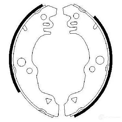 Барабанные тормозные колодки, комплект BOSCH F6TIKN BS5 58 341501 0986487308