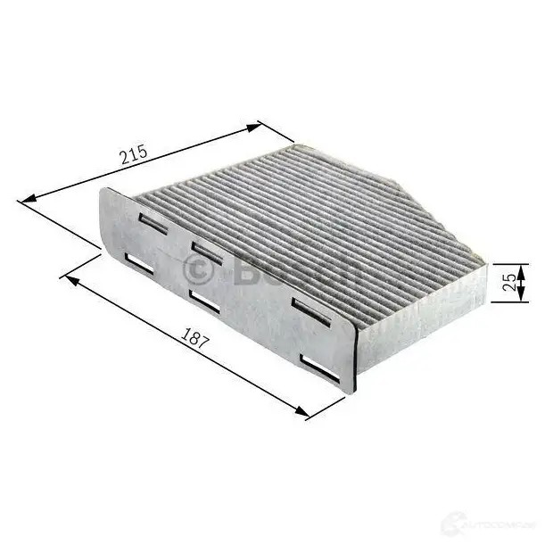 Салонный фильтр BOSCH M 2105 351044 1987432105 DPWC7