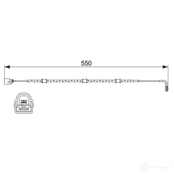 Датчик износа тормозных колодок BOSCH AP6 14 351943 46XSS 1987474514