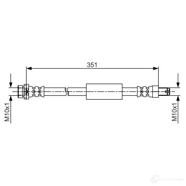 Тормозной шланг BOSCH 354798 BH 1589 1987481705 4A2SDFA