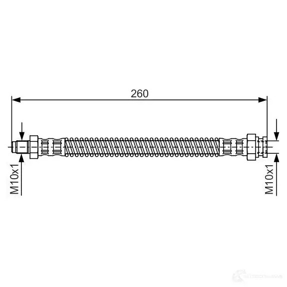 Тормозной шланг BOSCH 1987476522 B H216 352949 ZFTPOSJ