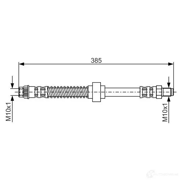 Тормозной шланг BOSCH 1987476597 0EXQV BH2 90 353001