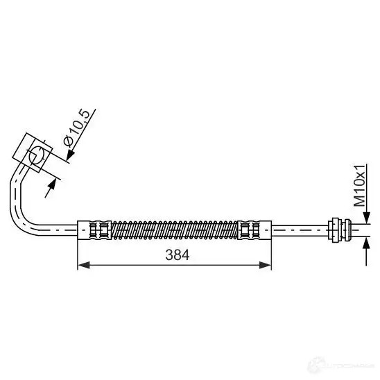 Тормозной шланг BOSCH BH62 5 353299 1987476983 CU0SX56