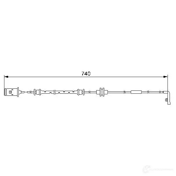 Датчик износа тормозных колодок BOSCH 97 3 AP221 1987474973 352243