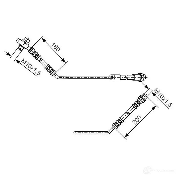 Тормозной шланг BOSCH 1987476054 BH 029 352620 095SS