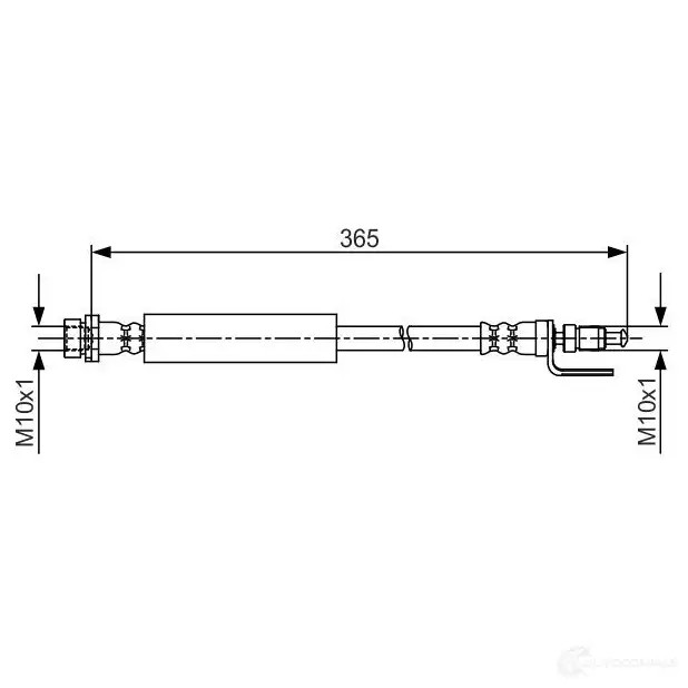 Тормозной шланг BOSCH BH15 87 354796 1987481703 AUPP8