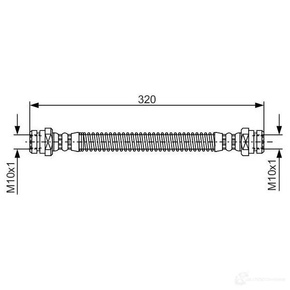 Тормозной шланг BOSCH H1985 BH19 5 352930 1987476501