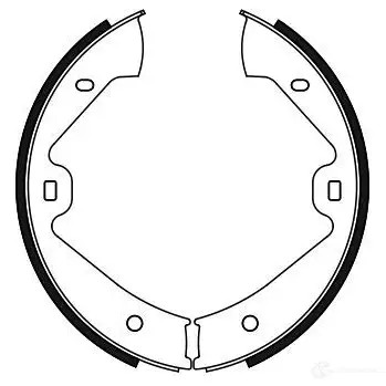 Тормозные колодки ручника, комплект BOSCH 341806 4RK1YGL 0986487755 BS 975
